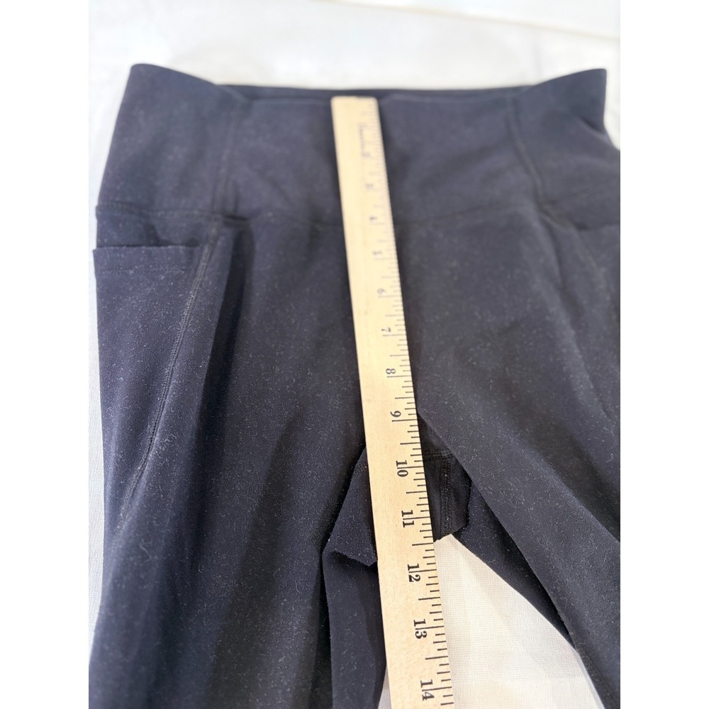 Danskin Womens Medium M Black Stretch Athleisure Yoga Pants w/ Rhinestone Accent - Picture 8 of 9